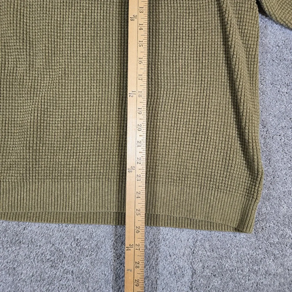 REI Co-op Long Sleeve Crewneck Wallace Lake Waffle Knit Sweater Dark Tan XL